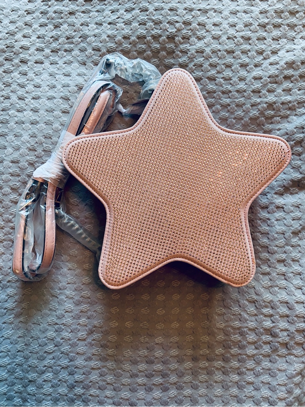 Victoria’s Secret Star Crossbody Bag Rose Gold Rhinestone - Picture 5 of 10